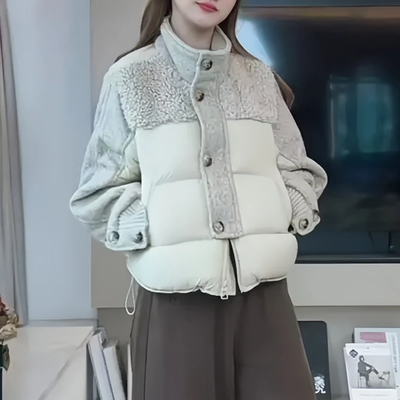 宽松显瘦百搭保暖长袖棉服女士2025冬季新款洋气棉衣外套爆款女装