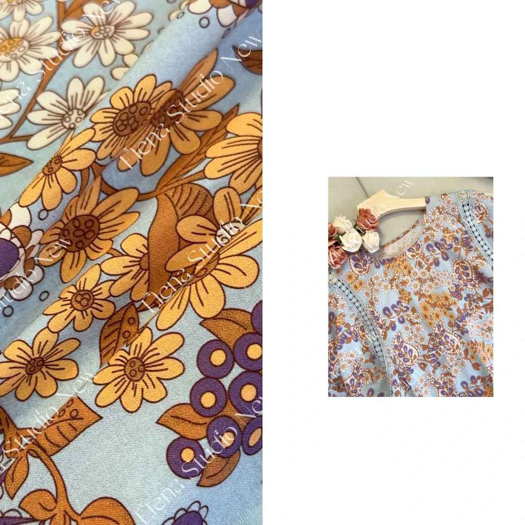 大甜甜【繁花锦】设计感精致显白短袖百搭气质短袖宽松T恤