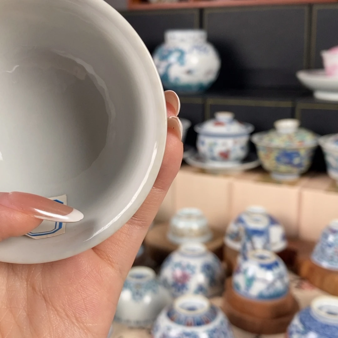 蒋***店杯折葵非器手工手绘