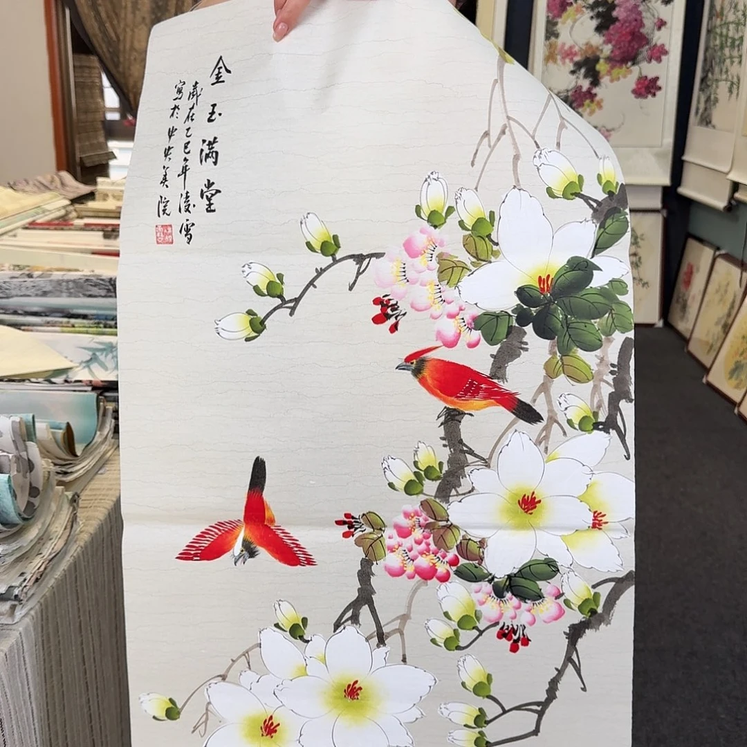 纯手绘国画作品好看