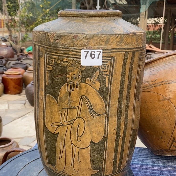 罐养花陶器包邮不议价风*痕