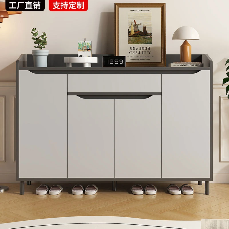 入户鞋柜家用门口室内进门靠墙玄关柜一体大容量储物收纳柜鞋架子