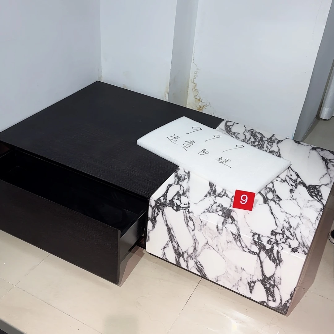 大理石99新大理石落地茶几 运费自理
