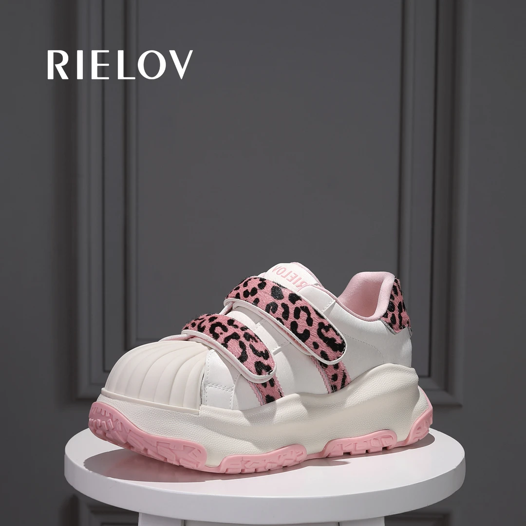 【RIELOV●牙牙●甜心豹豹】增高6-8cm时尚潮流百搭女士休闲鞋 25628