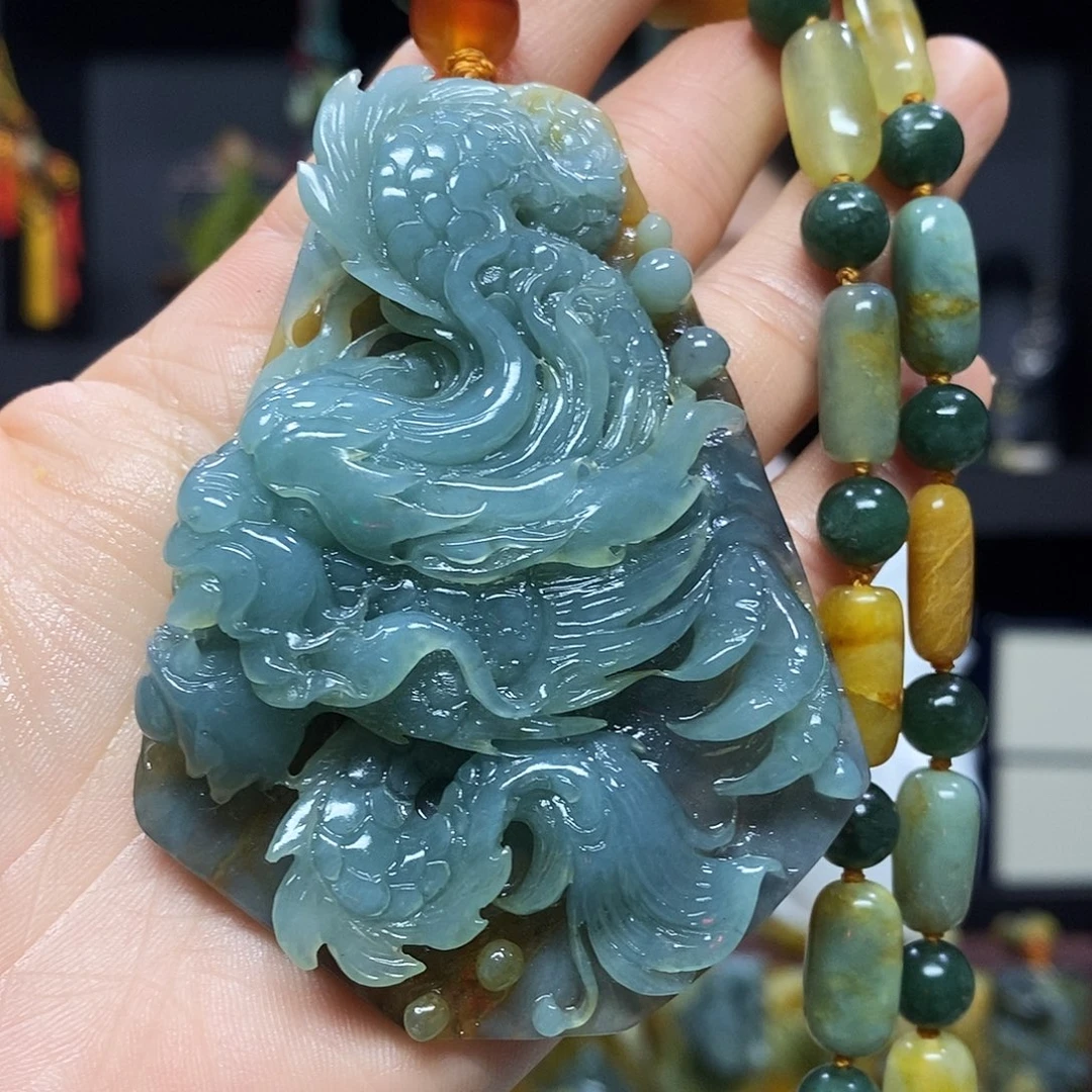 未镶嵌岫玉挂件吊坠