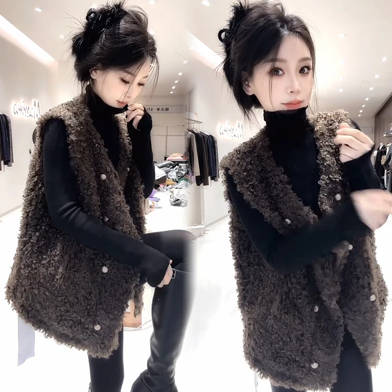 2025秋季新款时尚显瘦气质网红高档洋气女高级百搭宽松大码马甲潮