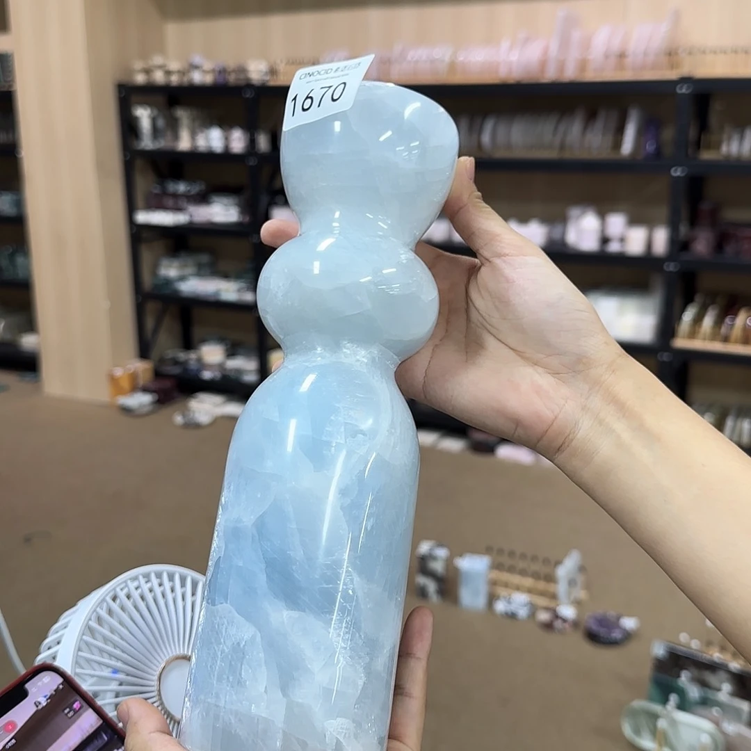 1670冰川蓝咕噜花瓶福利