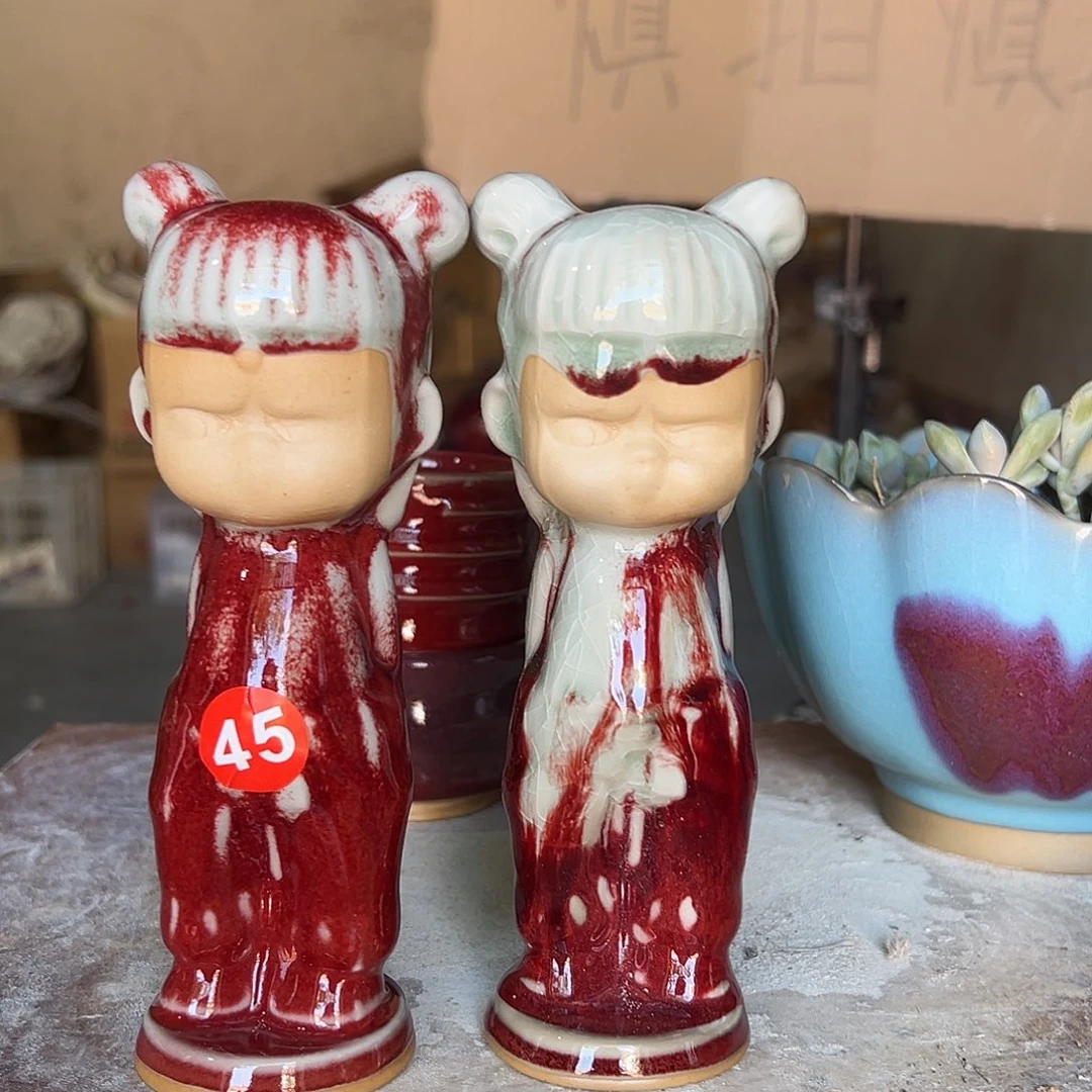 摆件郑家钧窑摆件微