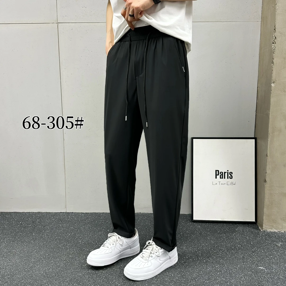 【闭店赔本】（68305冰感）款式升级男士休闲百搭直筒速干裤休闲裤男