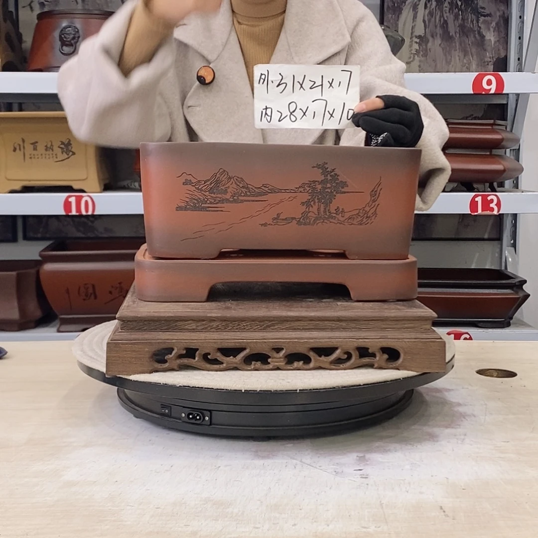 紫砂花盆紫砂花盆