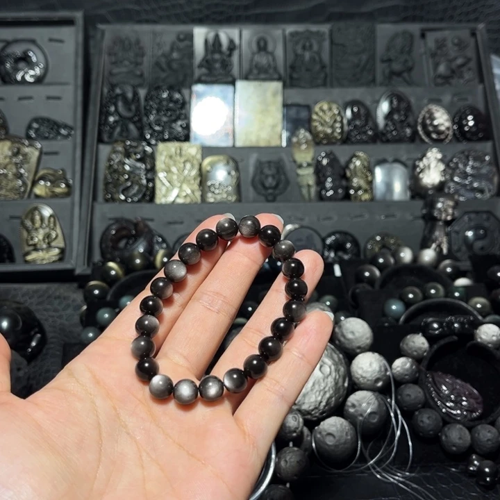****黑曜岩未镶嵌珠宝奇石
