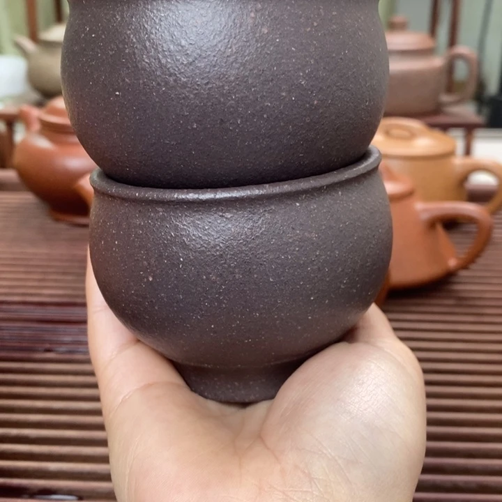 茶壶紫砂天青泥主人杯