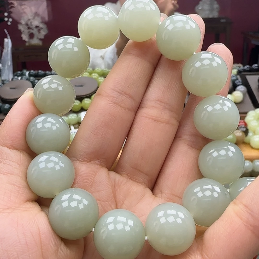 和田玉未镶嵌手链