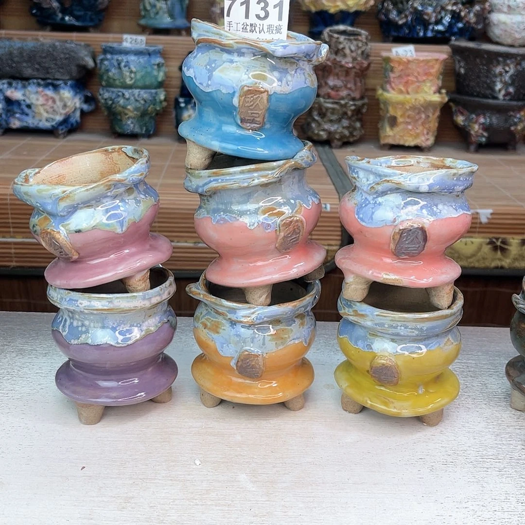 景德镇陶瓷艺术罐，全手工制作素**雪瑕疵