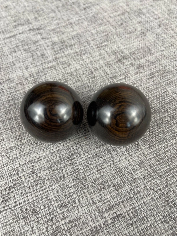 乌木紫光檀手球专拍