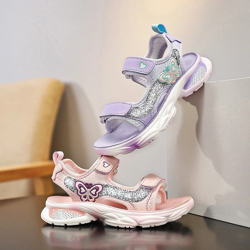 2025新款女童公主凉鞋沙滩鞋夏季