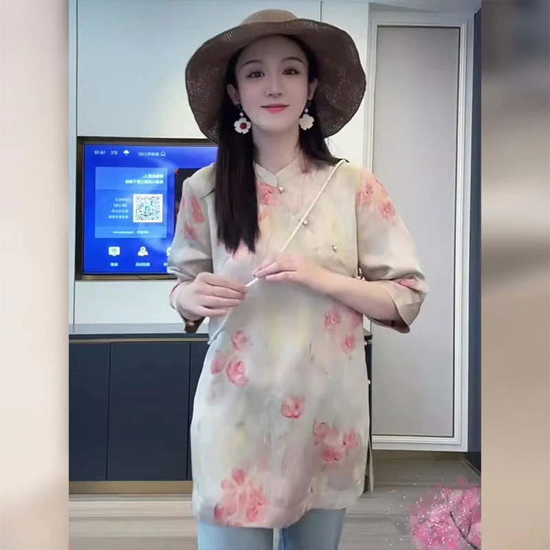 新中式气质中国风年轻款盘扣改良唐装独特女2025夏季新款上衣小衫