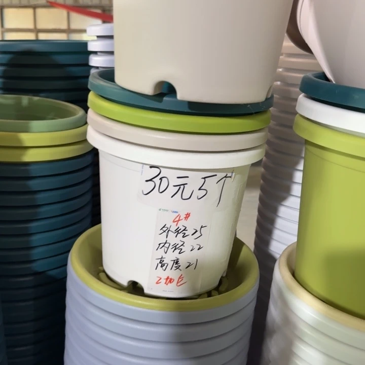 四季4#口径25高21无托果绿8个