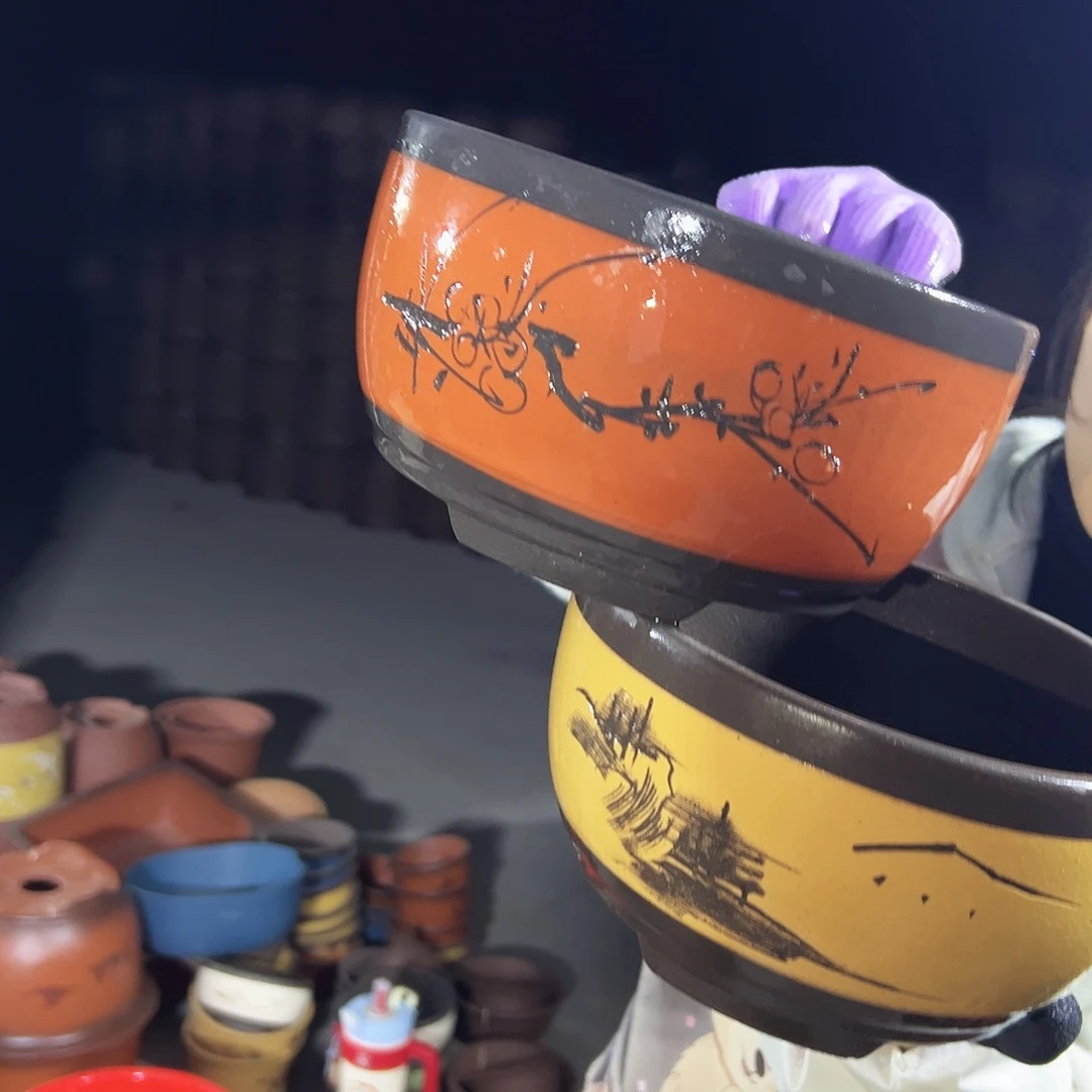 21红色球盆+21黄色球盆