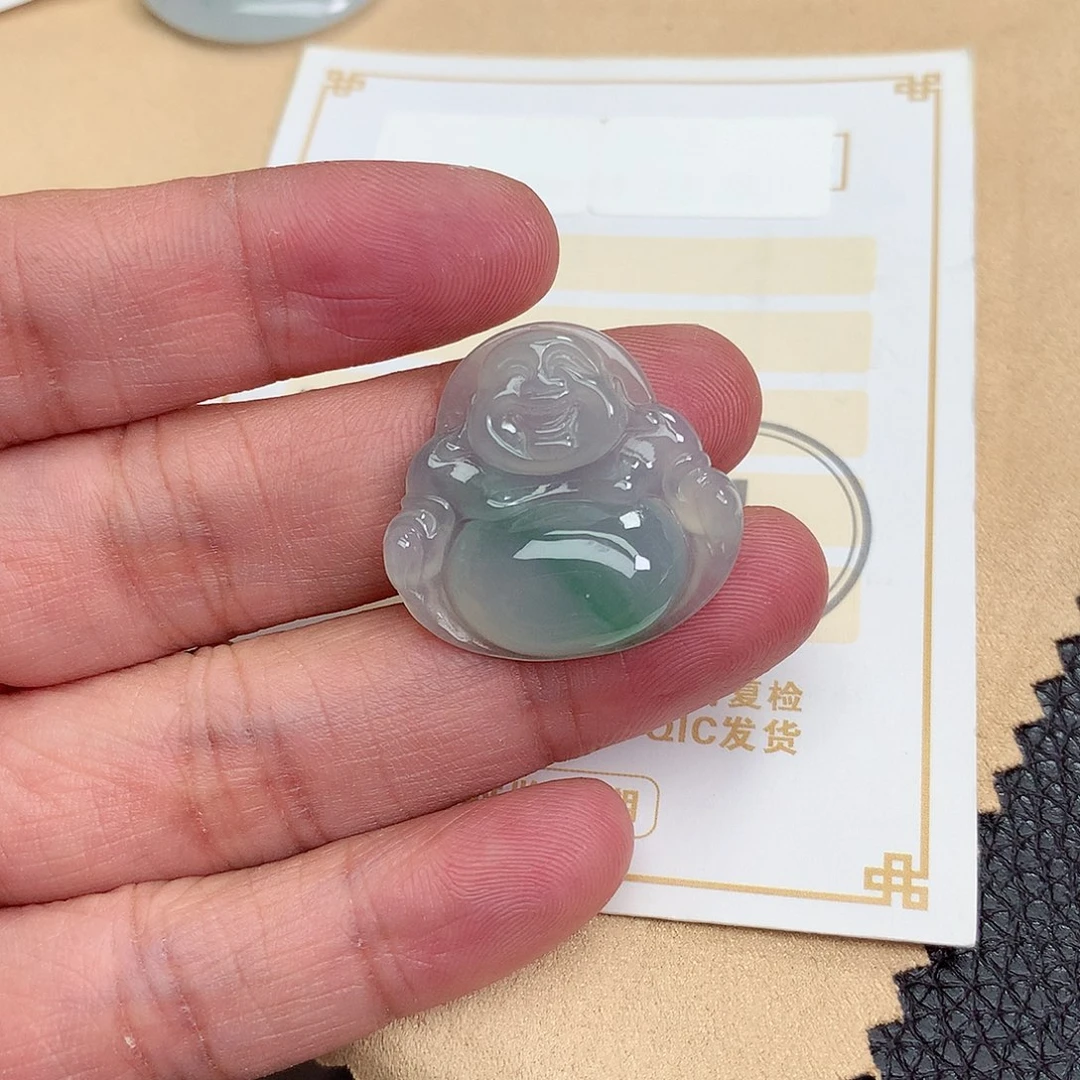 翡翠未镶嵌颈饰蛋****猫佛公25-26.8-6.6