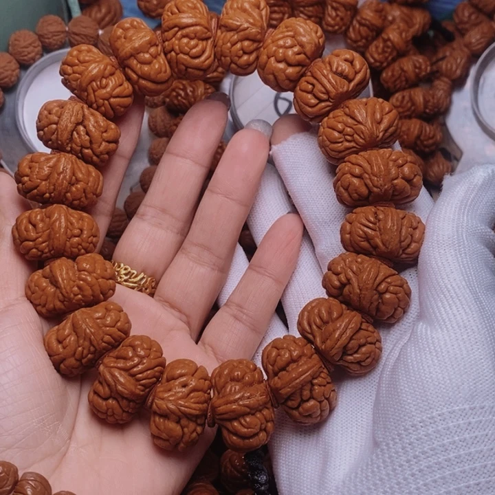 手串文玩核桃龙纹桃核