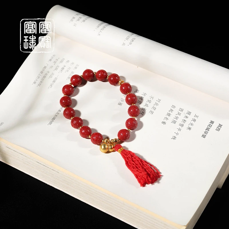 天然辰砂【开门红】富富珠宝 朱砂手串（天然珠宝多样性发）