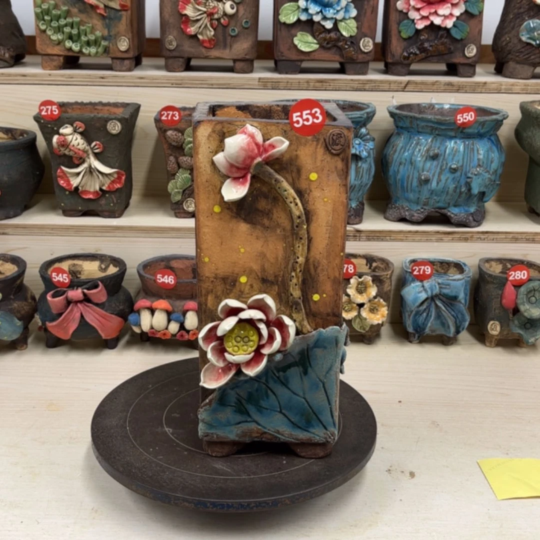 【闪购商品】紫砂花盆5 53内口10外高29