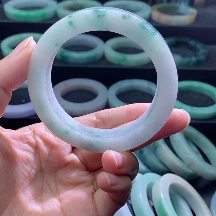 定制翡翠手镯未镶嵌桥*