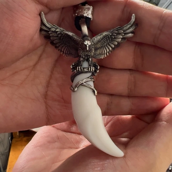 颈饰银S925镶嵌和田玉