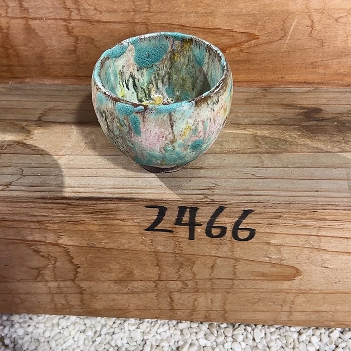 声***起志野茶器茶杯 瑕疵