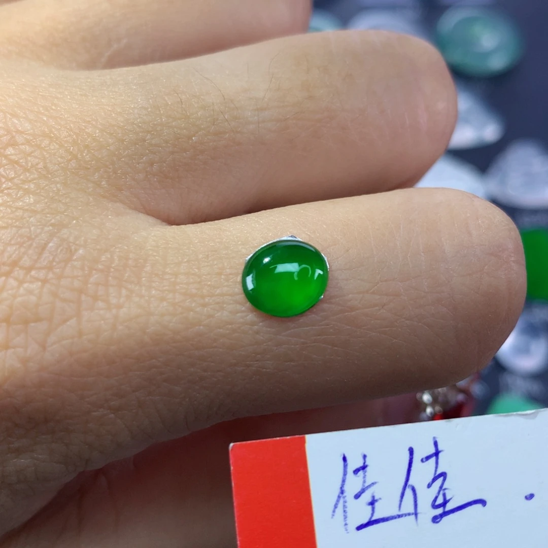 翡翠颈饰未镶嵌纯天然缅甸翡翠A货
