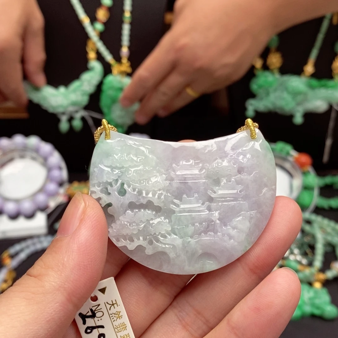 翡翠未镶嵌颈饰翡翠吊坠