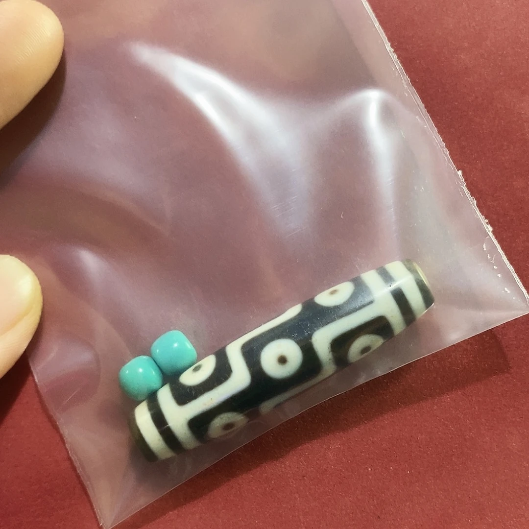 r***d玛瑙/玉髓（覆膜）未镶嵌颈饰行运古法九眼