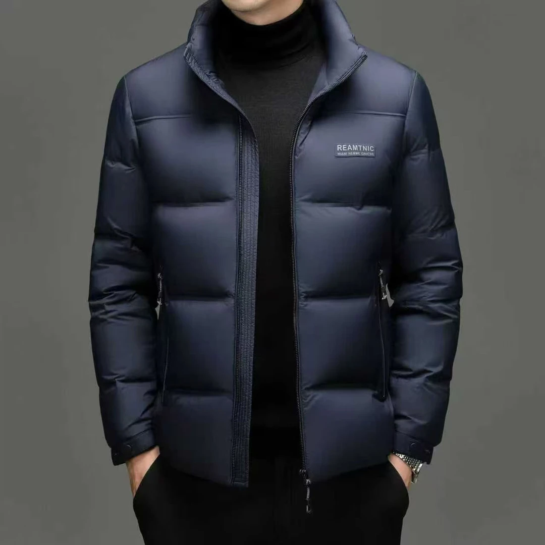 冬季时尚立领轻盈保暖百搭男士鸭绒羽绒服外套