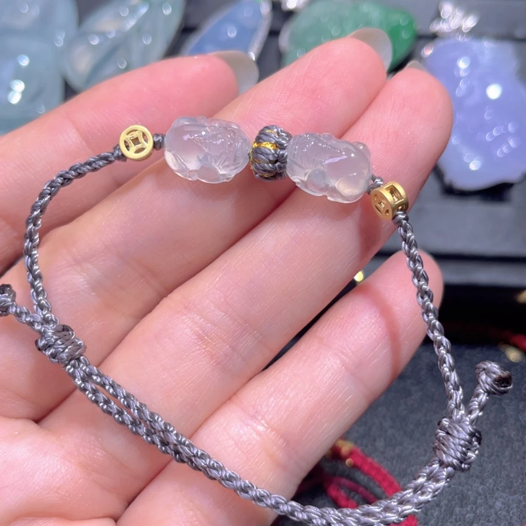 颈饰未镶嵌翡翠时**苒翡翠