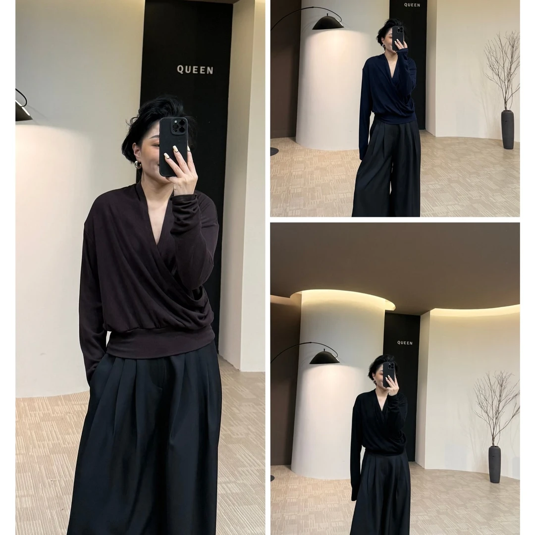 美丽定制极简设计交叉打底衫160斤以内251169