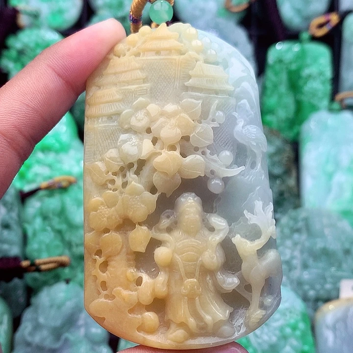 翡翠未镶嵌吊坠(不含链)