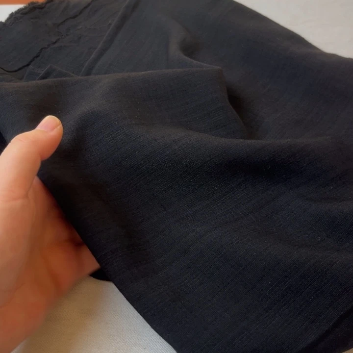 棉混纺黑色麻棉1.5米