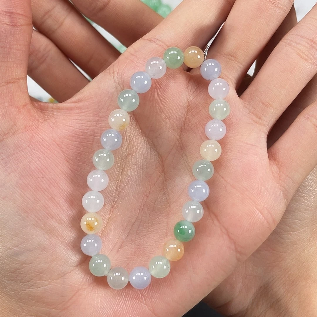 翡翠未镶嵌手串卡7