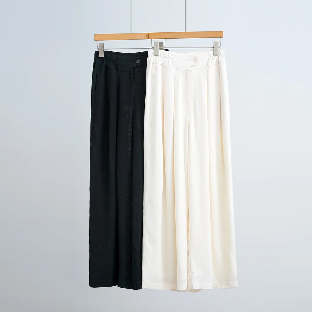 【行走的透气】外贸品牌早秋100%三醋酸女士裤子（251259）2520