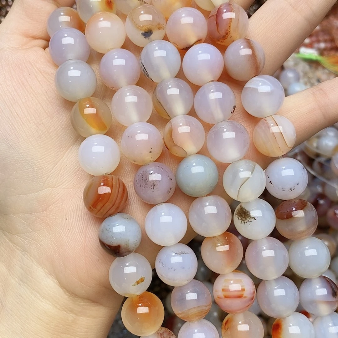 未镶嵌玛瑙/玉髓珠宝半成品卡十二天然玛瑙一条