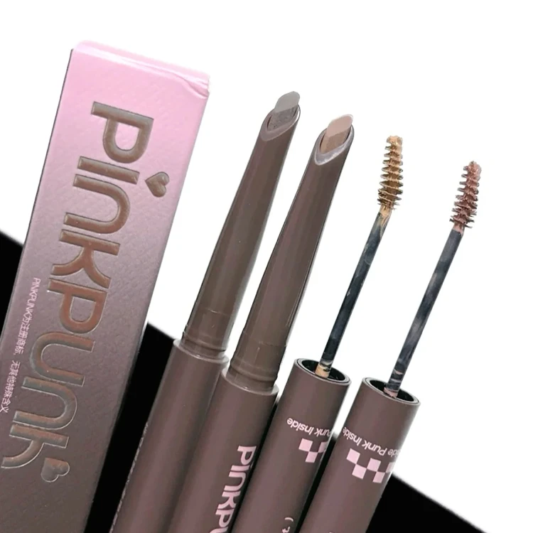 桃又野双头染眉膏自然色野生眉毛女流雾感防水防汗持久定型不脱色