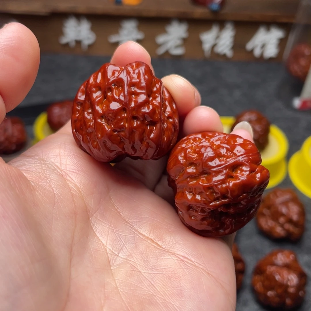 吊坠文玩核桃文玩核桃 手把件 蛤蟆头 33