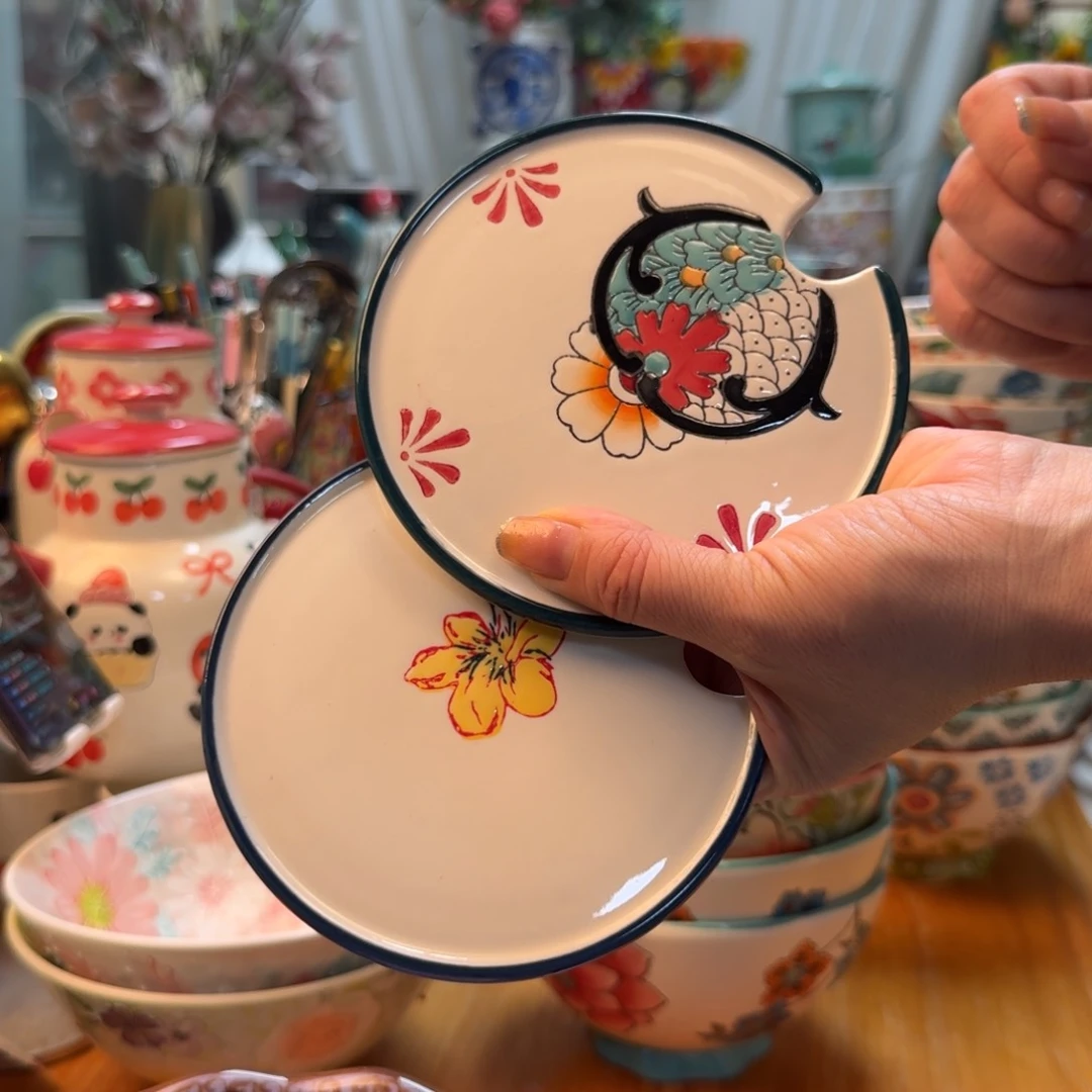 陶瓷早餐杯通用盖2只看图