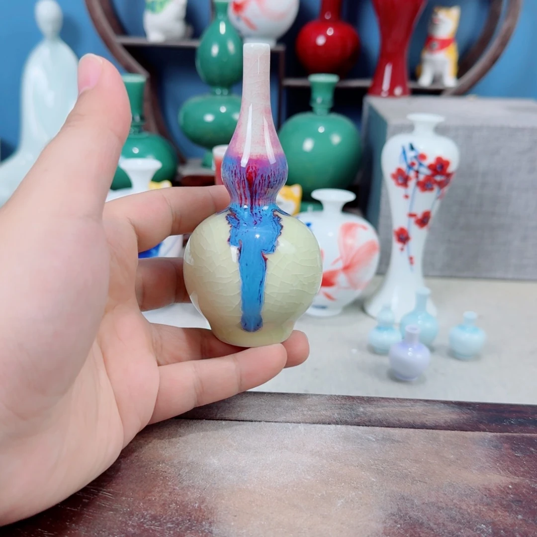 陶瓷手工小花器摆件