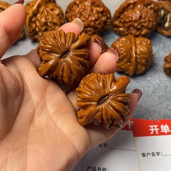 把件文玩核桃四座楼