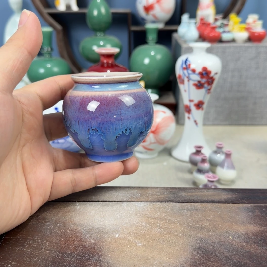 陶瓷手工小花器摆件