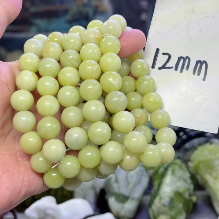 蛇纹石玉手串多样性发货未镶嵌