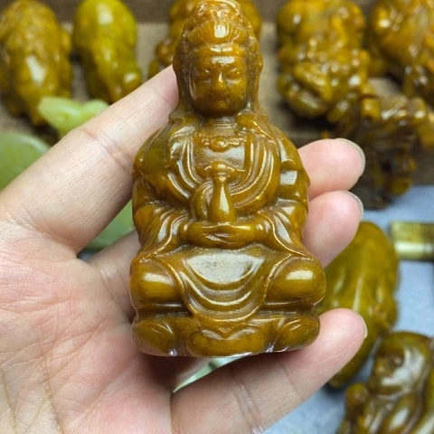 蛇纹石玉未镶嵌颈饰09