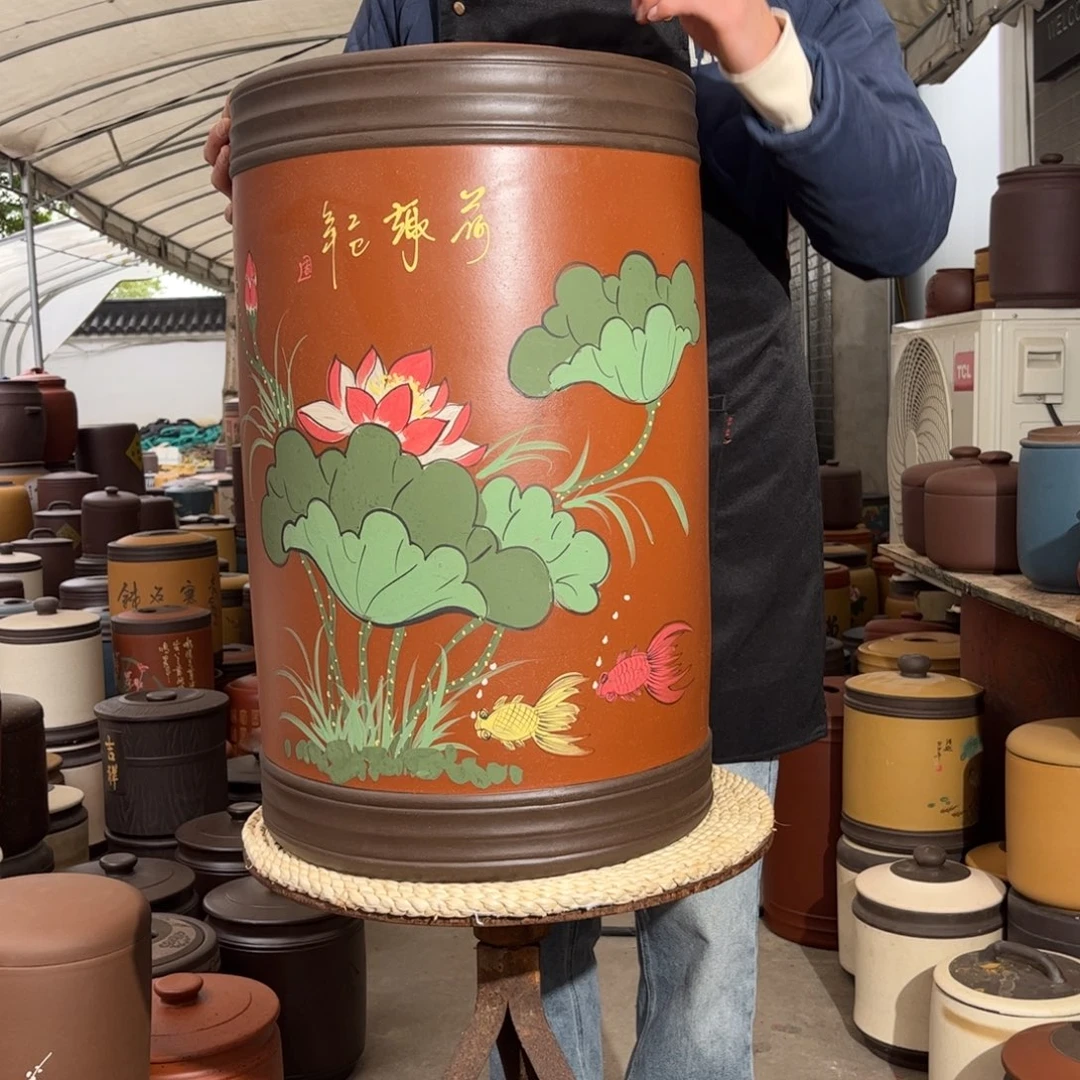 茶叶罐紫砂60 饼茶叶罐